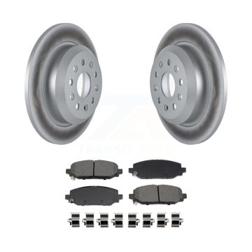 Rear Coated Disc Brake Rotors & Semi-Metallic Pad Kit For 2018-2020 Jeep Wrangler Rubicon KGS-102710