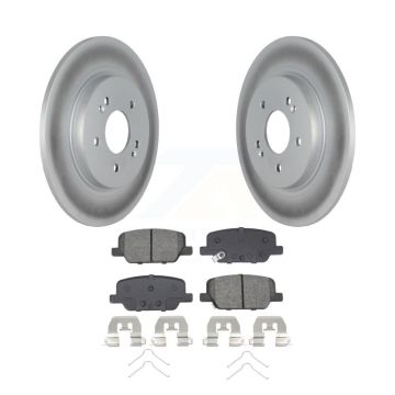 Rear Coated Brake Rotor Semi-Metallic Pad Kit For Hyundai Palisade Santa Fe Kia Telluride KGS-102711