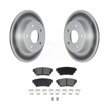 Rear Coated Disc Brake Rotors And Semi-Metallic Pads Kit For Nissan Kicks Altima KGS-102712
