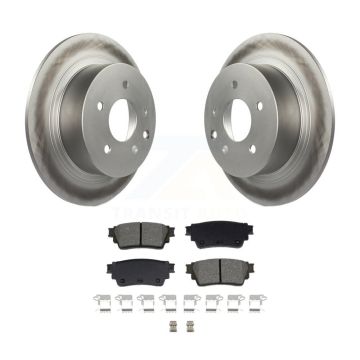 Rear Coated Brake Rotor Semi-Metallic Pad Kit For Nissan Altima With Manual Parking KGS-102713