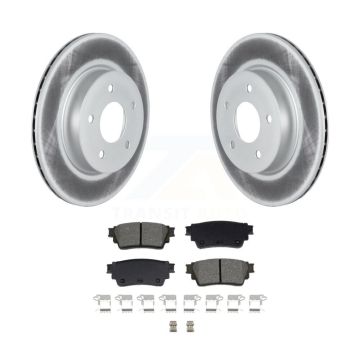 Rear Coated Disc Brake Rotors And Semi-Metallic Pads Kit For Nissan Rogue KGS-102714