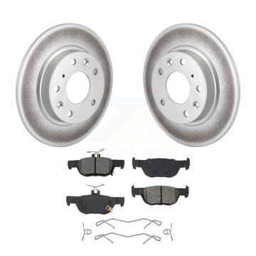 Rear Coated Disc Brake Rotors And Semi-Metallic Pads Kit For Mazda 3 CX-30 Sport KGS-102716