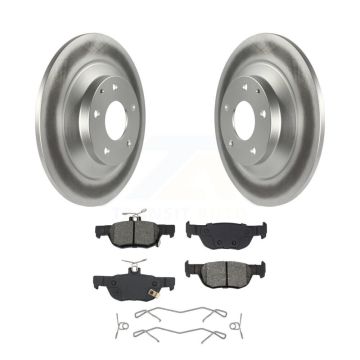 Rear Coated Disc Brake Rotors And Semi-Metallic Pads Kit For Mazda CX-30 MX-30 EV KGS-102717