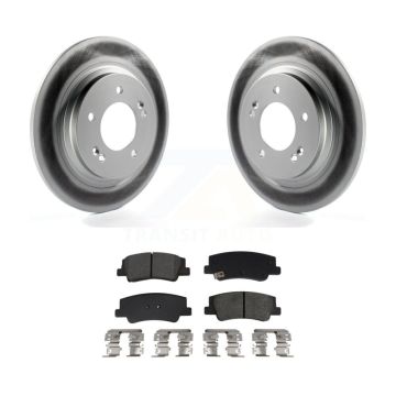 Rear Coated Disc Brake Rotors And Semi-Metallic Pads Kit For Hyundai Sonata Kia K5 KGS-102721