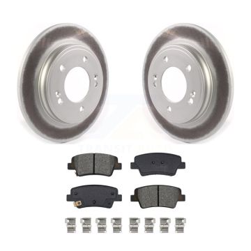 Rear Coat Brake Rotor Semi-Metallic Pad Kit For Hyundai Elantra With Manual Parking KGS-102724