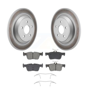 Rear Coated Disc Brake Rotors And Semi-Metallic Pads Kit For 2022-2023 Ford Maverick KGS-102729