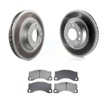 Front Coated Disc Brake Rotors And Semi-Metallic Pads Kit For Porsche Cayenne KGS-102752