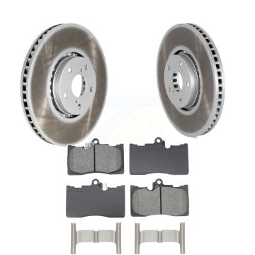 Front Coated Brake Rotors Semi-Metallic Pad Kit For Lexus IS350 IS300 GS350 GS450h IS200t KGS-102753