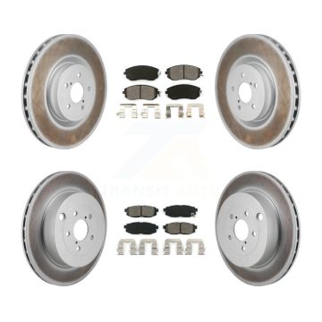 Front Rear Coat Brake Rotors Semi-Metallic Pad Kit For 19-20 Toyota 86 With Brembo Brakes KGS-102777