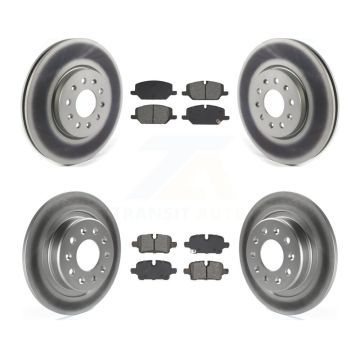 Front Rear Coat Brake Rotors Semi-Metallic Pad Kit For 2021 Chevrolet Equinox GMC Terrain KGS-102804