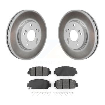 Front Coated Disc Brake Rotors And Semi-Metallic Pads Kit For 2017-2021 Honda Clarity KGS-102819