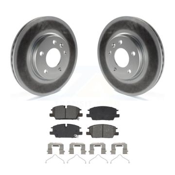 Front Coated Brake Rotor & Semi-Metallic Pad Kit For Chevrolet GMC Terrain Equinox Malibu KGS-102834