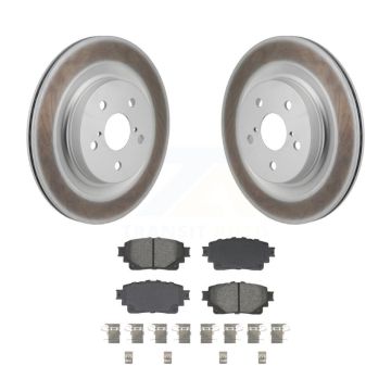 Rear Coated Brake Rotor & Semi-Metallic Pad Kit For Toyota Sienna Lexus RAV4 Prime NX350h KGS-102838