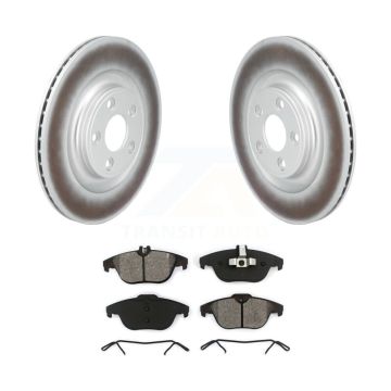 Rear Coated Disc Brake Rotors And Semi-Metallic Pads Kit For 2017 Mercedes-Benz E400 KGS-102849