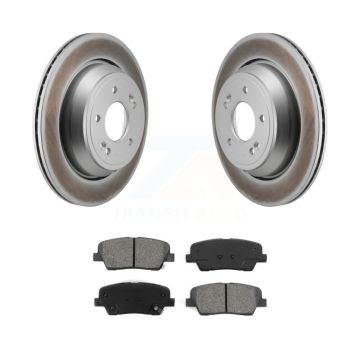 Rear Coated Disc Brake Rotors And Semi-Metallic Pads Kit For Hyundai Equus Kia K900 KGS-102852