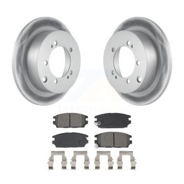 Rear Coated Disc Brake Rotors And Semi-Metallic Pads Kit For 1995 Mitsubishi Eclipse AWD KGS-102854