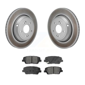 Rear Coated Disc Brake Rotors And Semi-Metallic Pads Kit For Genesis G70 Kia Stinger G80 KGS-102855