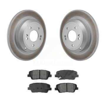 Rear Coated Disc Brake Rotors And Semi-Metallic Pads Kit For Genesis G70 Kia Stinger KGS-102856