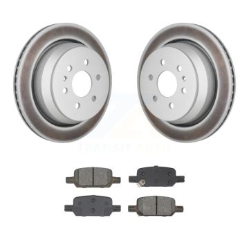 Rear Coated Brake Rotor Semi-Metallic Pad Kit For 2021-2022 Chevrolet Colorado GMC Canyon KGS-102860