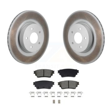 Rear Coated Brake Rotors Semi-Metallic Pad Kit For Mitsubishi Outlander Nissan Pathfinder KGS-102862