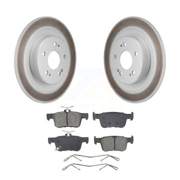 Rear Coated Disc Brake Rotors And Semi-Metallic Pads Kit For 2021-2023 Acura TLX KGS-102870