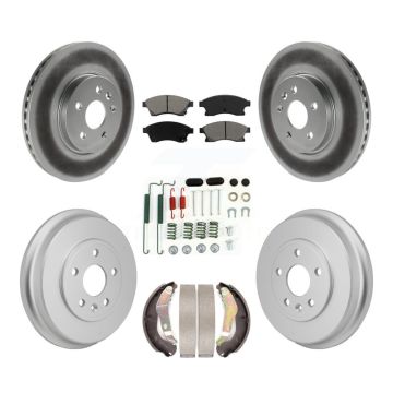 Front Rear Coat Brake Rotor Semi-Metallic Pad Drum Kit (7Pc) For 13-14 Chevrolet Sonic RS KGS-102878