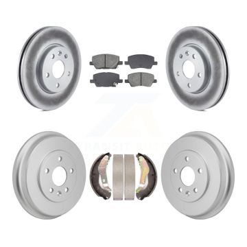 Front Rear Coat Disc Brake Rotor Semi-Metallic Pad Drum Kit For 2018-2020 Chevrolet Sonic KGS-102888