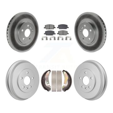 Front Rear Coated Disc Brake Rotors Semi-Metallic Pads And Drum Kit For Chevrolet Trax KGS-102889