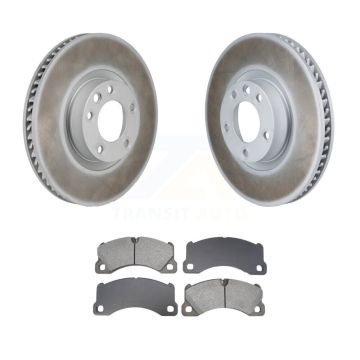 Front Coat Disc Brake Rotors Semi-Metallic Pad Kit For Volkswagen Touareg Porsche Cayenne KGS-102905