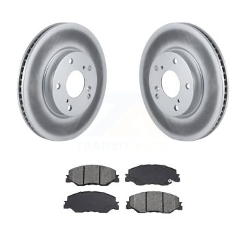 Front Coated Disc Brake Rotors And Semi-Metallic Pads Kit For Honda Civic Insight KGS-102910