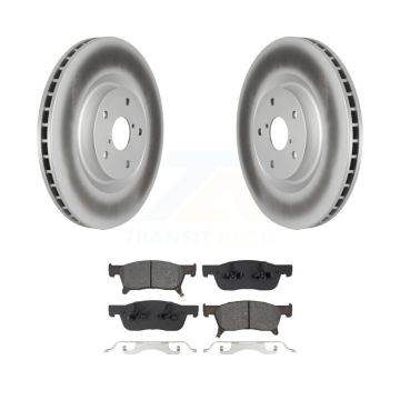 Front Coated Disc Brake Rotors And Semi-Metallic Pads Kit For 2019-2024 Subaru Ascent KGS-102911
