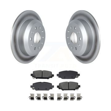 Rear Coated Disc Brake Rotors And Semi-Metallic Pad Kit For 2018-2020 Jeep Wrangler Sport KGS-102929