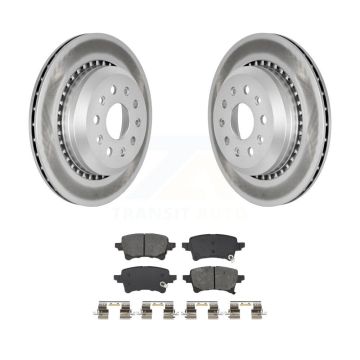 Rear Coated Disc Brake Rotors And Semi-Metallic Pads Kit For Jeep Wrangler Gladiator KGS-102931