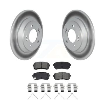 Rear Coated Disc Brake Rotors And Semi-Metallic Pads Kit For Hyundai Kona KGS-102935