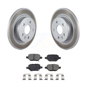 Rear Coated Brake Rotor & Semi-Metallic Pad Kit For 2018-2022 Buick Encore Chevrolet Trax KGS-102937