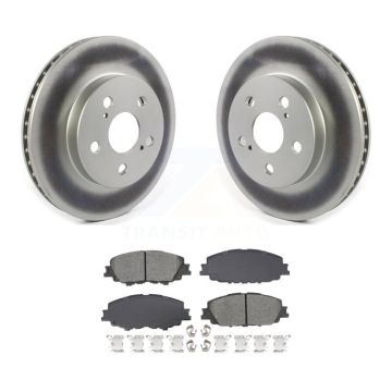 Front Coated Disc Brake Rotors And Semi-Metallic Pads Kit For Toyota Corolla KGS-103599