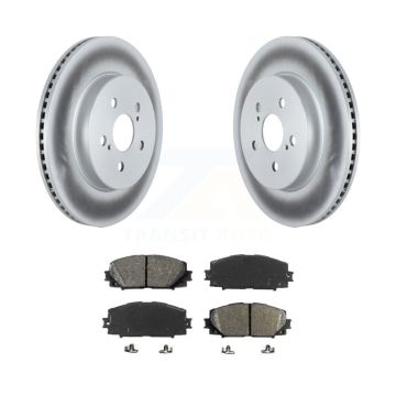 Front Coated Disc Brake Rotors & Semi-Metallic Pad Kit For 2023 Toyota Corolla GAS engine KGS-103600