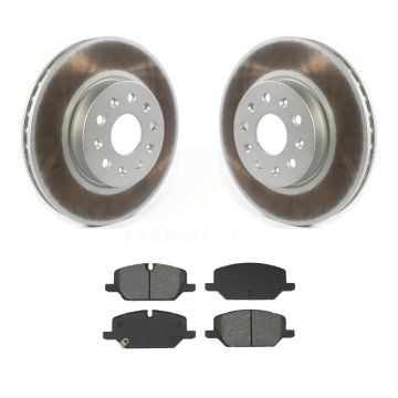 Front Coated Disc Brake Rotors And Semi-Metallic Pads Kit For 2021 Chevrolet Camaro LT KGS-103602