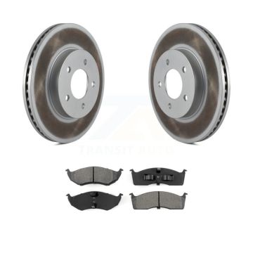 Front Coated Brake Rotors Semi-Metallic Pad Kit For Chrysler Intrepid Dodge 300M Concorde KGS-103606