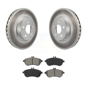 Front Coated Disc Brake Rotors And Semi-Metallic Pads Kit For Mercedes-Benz C300 KGS-103608