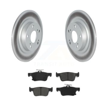 Rear Coated Disc Brake Rotors And Semi-Metallic Pads Kit For 2024 Acura Integra 1.5L KGS-103614