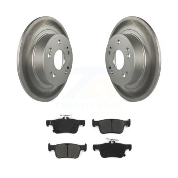 Rear Coated Disc Brake Rotors And Semi-Metallic Pads Kit For 2023-2024 Honda Accord KGS-103616