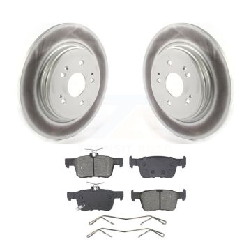 Rear Coated Disc Brake Rotors And Semi-Metallic Pads Kit For 2022-2024 Acura RDX KGS-103619