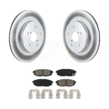 Rear Coat Brake Rotor Semi-Metallic Pad Kit For 23 Subaru WRX With Electric Parking KGS-103623