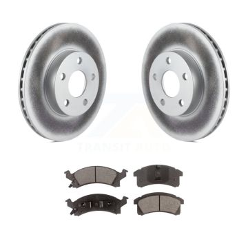 Front Coated Brake Rotors Ceramic Pad Kit For Chevrolet Cavalier Pontiac Sunfire Grand Am KGT-100001