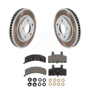 Front Coat Brake Rotors Ceramic Pad Kit For Cadillac DeVille Fleetwood 60 Special Chassis KGT-100004