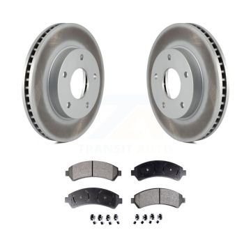 Front Coated Brake Rotors Ceramic Pad Kit For Chevrolet GMC Blazer S10 Jimmy Sonoma Isuzu KGT-100009
