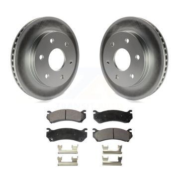 Front Coat Brake Rotors Ceramic Pad Kit For Chevrolet GMC Silverado 1500 Sierra Avalanche KGT-100012