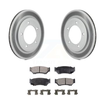 Front Coat Disc Brake Rotor Ceramic Pad Kit For 1999-2004 Chevrolet Tracker Suzuki Vitara KGT-100014
