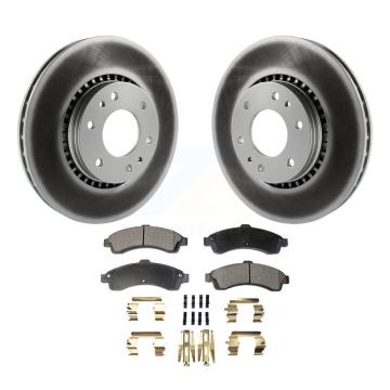 Front Coat Brake Rotor Ceramic Pad Kit For Chevrolet GMC Trailblazer Envoy XL EXT SSR XUV KGT-100019